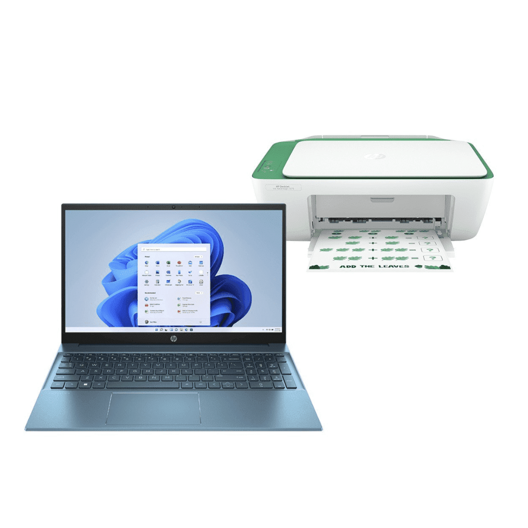Laptop HP15-eg2520la + Impresora Multifuncional HP DeskJet Ink Advantage 2375 + e-Learning + Licencia Office365