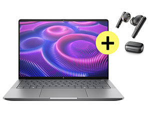 Laptop HP ZBook Ultra G1a, 14", Windows 11 Pro, AMD Ryzen™ AI Max PRO, 16GB RAM, 1TB SSD, WUXGA, AI PC + Earbuds HP Poly Voyager Free 60 UC - 14" - Plata meteoro (B93E1LT)
