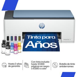 Impresora Multifuncional HP Smart Tank 525, Tinta Continua,&nbsp;...