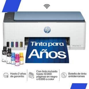 Impresora Multifuncional HP Smart Tank 585, Tinta Continua, ...