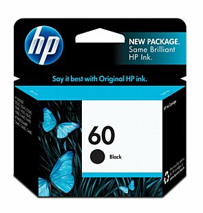 Cartucho de Tinta HP 60 Negra Original (CC640WL) - Center facing