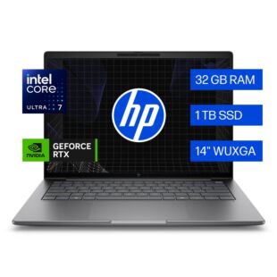 Laptop HP ZBook 8 G1i, Intel Core Ultra 7, 32 GB RAM, NVIDIA RTX 500, 1 TB SSD, 14" WUXGA, Windows 11 Pro - 14" -  (D5HH8LT)