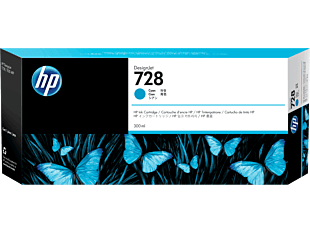 Cartucho de Tinta HP 728 Cian DesignJet Original  (F9K17A) - Center facing