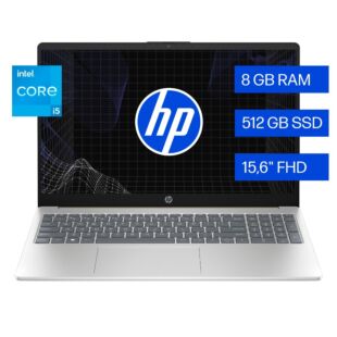 Laptop HP 15-fd0045la, Windows 11 Home Single Language, 15.6", Intel® Core™ i5, 8GB RAM, 512GB SSD, FHD - 15.6" - Cubierta dorada cálida, base y marco de teclado en plata natural (A1UD5LA)