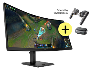 Monitor HP gaming curvo OMEN de 34 pulgadas, WQHDy 180 Hz - ...