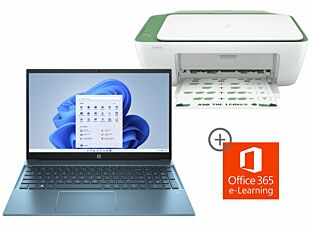 Laptop HP15-eg2520la + Impresora Multifuncional HP DeskJet Ink Advantage 2375 + e-Learning + Licencia Office365 - 15.6