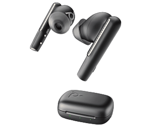 HP Poly Earbuds Voyager Free 60 UC, color negro + adaptador USB-C BT700 + estuche de carga básico (7Y8M0AA) (HP-7Y8M0AA)