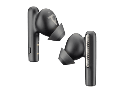 Earbuds Poly Voyager Free 60 UC, color negro + estuche de carga