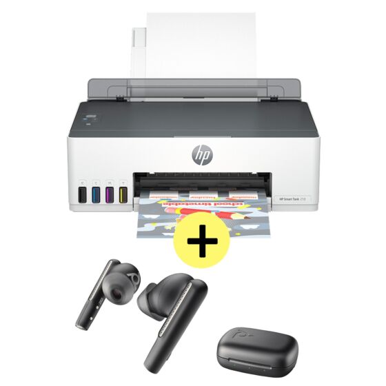 Impresora HP Smart Tank 210 + HP Poly Earbuds Voyager Free 60 UC (3D4L3A)