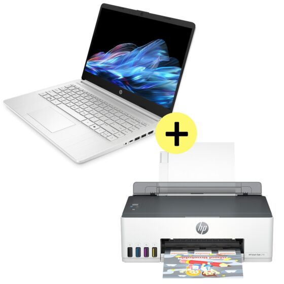 Laptop HP 14-dq6210la + Impresora HP Smart Tank 210 - 14" - ‌Natural silver (HP14210)