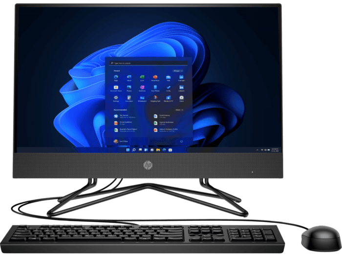 All in One HP 200 G4 - 21.5-inch (54.61 cm) -  (4D056LT) - Center facing