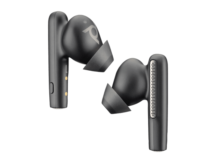 Earbuds Poly Voyager Free 60 UC, color negro + estuche de carga
