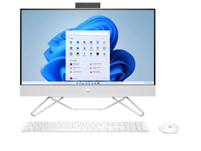 All-in-One HP 24-cb1015la, Windows 11 Home Single Language, 23.8", Intel® Core™ i5, 8GB RAM, 512GB SSD, FHD - 23.8-inch (60.45 cm) - Blanco brillante (7Z4L1LA)