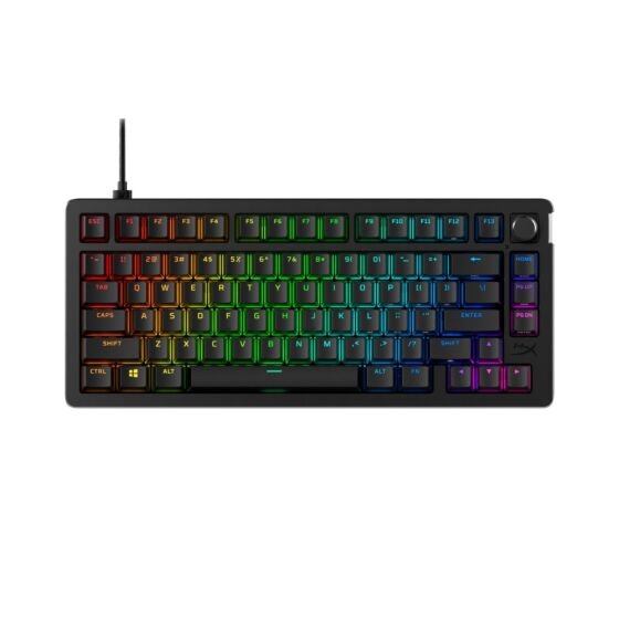 HyperX Alloy Rise 75 - Teclados gaming, Negro, 7G7A4AA (7G7A4AA)
