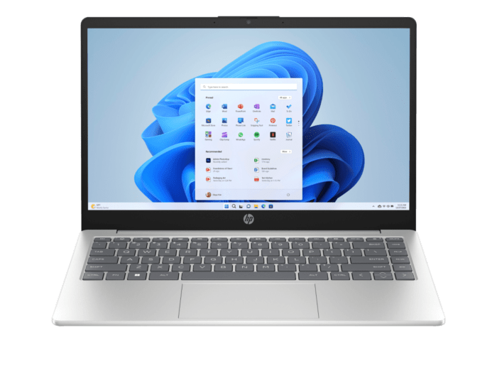 Laptop HP 14-em0251la, AMD Ryzen 5, 8 GB RAM, 512 GB SSD, 14" FHD, Windows 11 Home - 14" - Plateado natural (B9TM0LA)