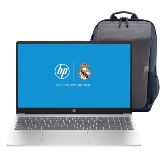 Laptop HP 15-fd0212la, Windows 11 Home, Intel N-series, 8 GB, 512 GB SSD, 15.6, FHD + Mochila HP Travel - 15.6" - Cubierta azul claro de luna, base y marco de teclado en plata natural (B9TS5LA)