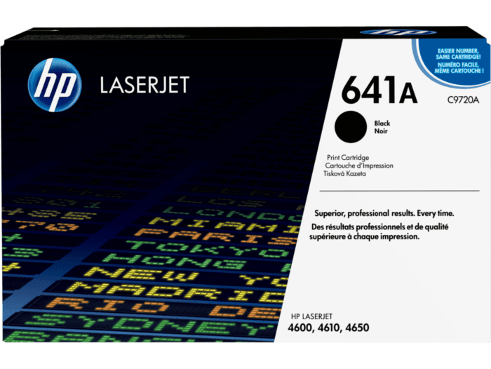 Cartucho de Tóner HP 641A Negro LaserJet Original (C9720A) - Center facing