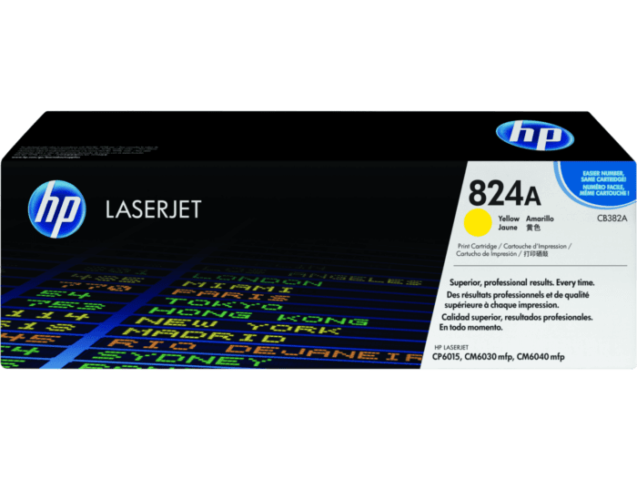 Cartucho de Tóner HP 824A Amarillo LaserJet Original (CB382A) - Center facing