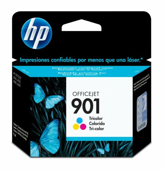 Cartucho de Tinta HP 901 Tricolor Original (CC656AL) - Center facing