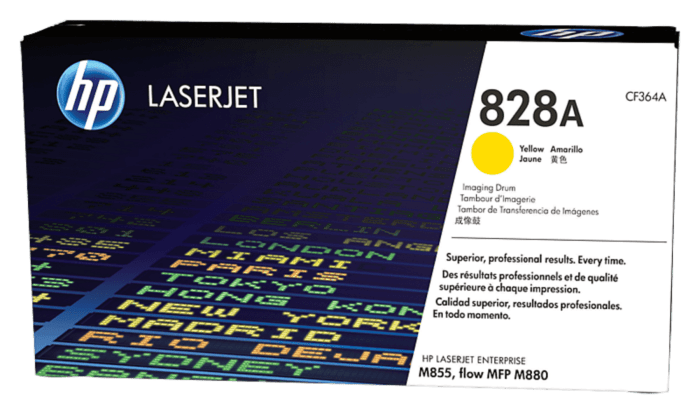 Tambor de Creación de Imágenes HP 828A Amarillo LaserJet Original  (CF364A) - Center facing