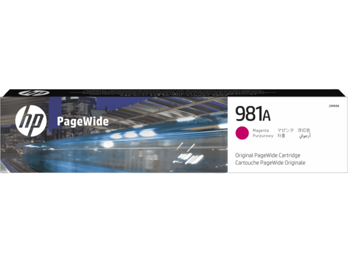 Cartucho de Tinta HP 981A Magenta Pagewide Original (J3M69A) - Center facing