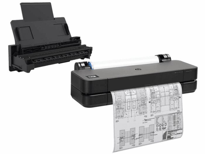 HP DesignJet T250 Impresora de 24 pulgadas edición 2025 (5HB06D) + bandeja automática de documentos HP DesignJet T200/T600 (5HB06D)