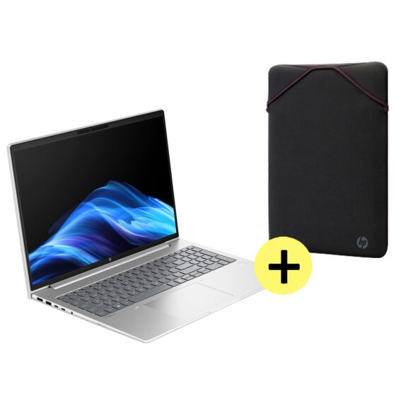Laptop HP ProBook 4 G1ah + Funda HP 15 Protección Reversible (Gris/Malva) - 16" - Pike silver (CH0S7AT)