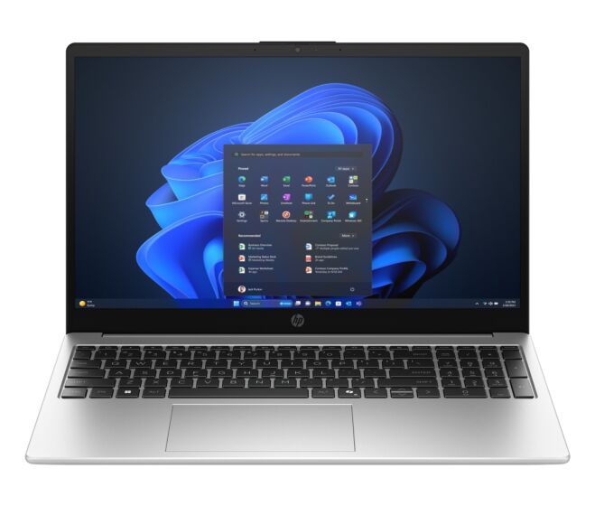 Laptop HP 255R de 15,6 pulgadas G10, Windows 11 Home Single Language, AMD Ryzen™ 5, 16GB RAM, 512GB SSD - 15.6" - Plata turbo (HP-CZ1P1LT)