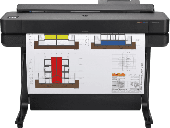HP DesignJet T650 de 36 pulgadas (5HB10D) Ideal para estudios de arquitectura peque&ntilde;os o de reciente creaci&oacute;n que buscan una soluci&oacute;n de impresi&oacute;n f&aacute;cil, compacta y asequible que se adapte a las necesidades de su oficina.