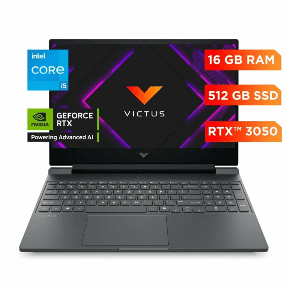 Laptop gaming HP Victus 15 con procesador Intel Core i5 para jugadores mexicanos