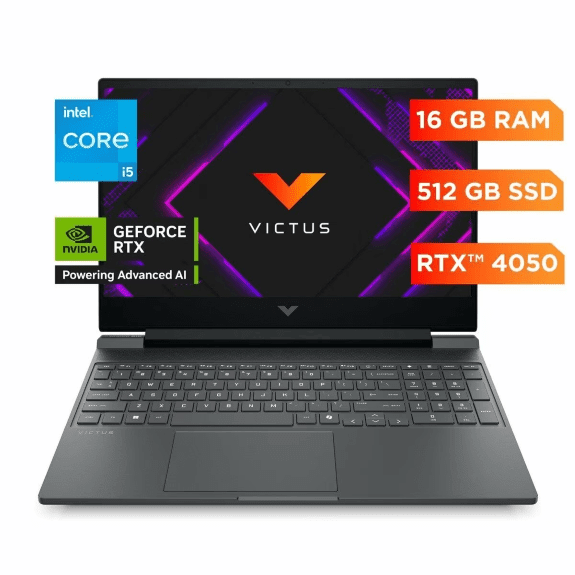 Laptop HP Victus 15 con NVIDIA GeForce RTX 4050 para gaming en México