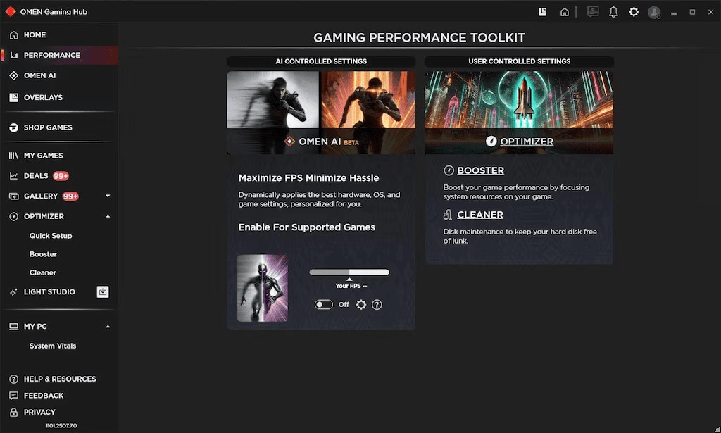 HP Omen Gaming Hub